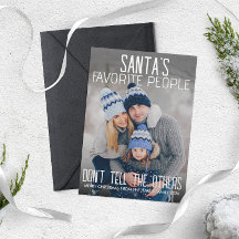 Photo de famille amusant de Noël Moderne Fun