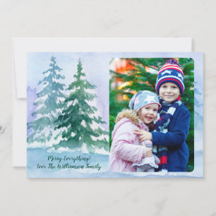 Cartes Pour Fêtes Annuelles Photo de famille de l'arbre de Noël
