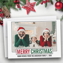 Photo de famille de Noël Joyeux
