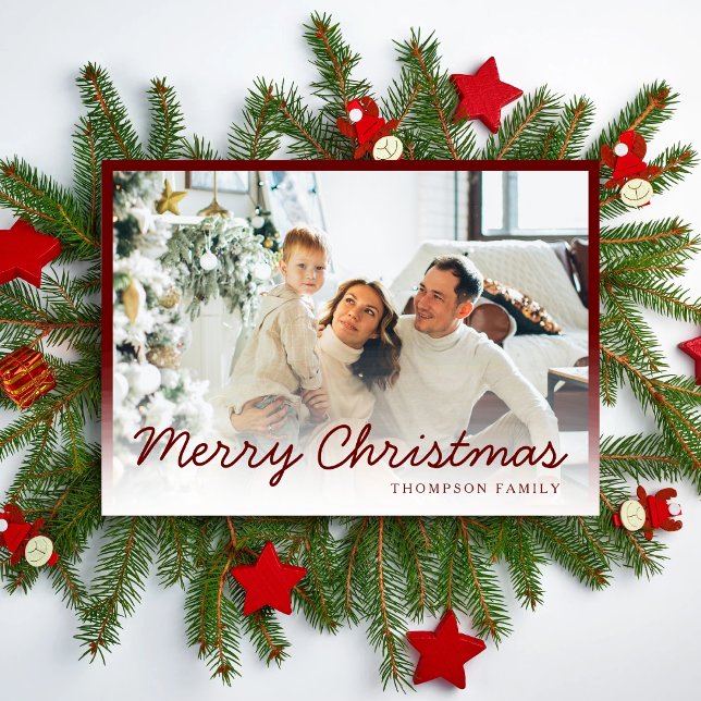 Cartes Pour Fêtes Annuelles Photo de famille de Noël Joyeux (Créateur téléchargé)