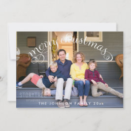 Cartes Pour Fêtes Annuelles Photo de famille Joyeux Noël