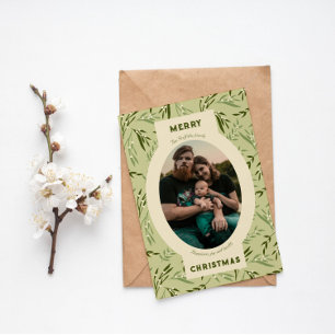 Cartes Pour Fêtes Annuelles Photo de famille sur papier de feuille