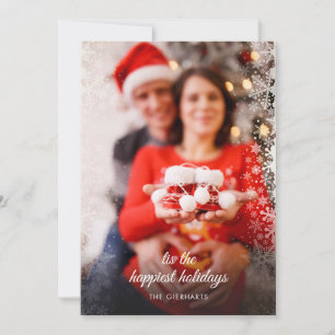 Cartes Pour Fêtes Annuelles Photo de grossesse pour les fêtes de Noël