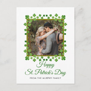 Cartes Pour Fêtes Annuelles Photo de jour de la Saint-Patrick trèfle chanceux