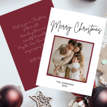Photo de Joyeux Noël écriture manuscrite moderne B