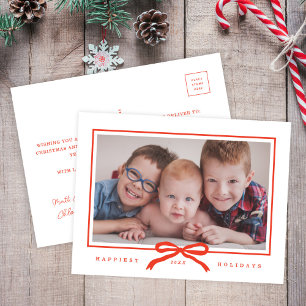 Cartes Pour Fêtes Annuelles Photo de la boîte rouge à main moderne