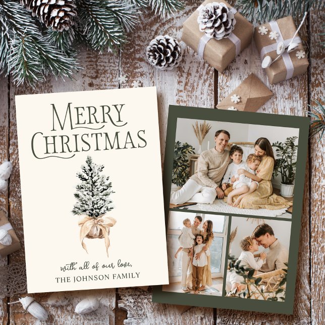 Cartes Pour Fêtes Annuelles Photo de la ferme de Noël (Créateur téléchargé)