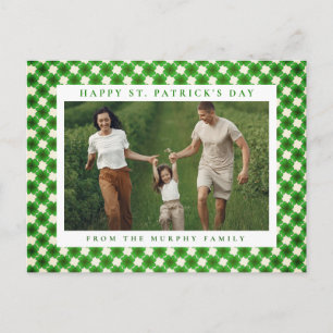 Cartes Pour Fêtes Annuelles Photo de la Saint-Patrick trèfle chanceux minimali