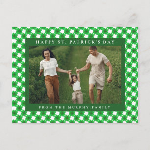 Cartes Pour Fêtes Annuelles Photo de la Saint-Patrick trèfle chanceux minimali