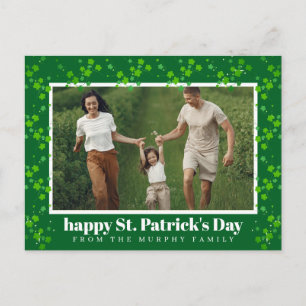 Cartes Pour Fêtes Annuelles Photo de la Saint-Patrick trèfle chanceux minimali