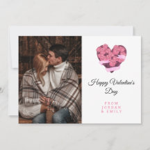 Photo de la Saint-Valentin Elegant Heart Joyeux
