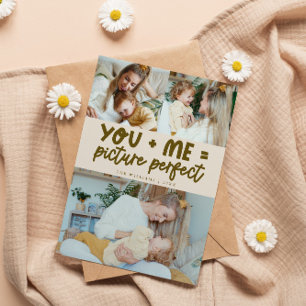 Cartes Pour Fêtes Annuelles Photo de la Saint-Valentin Parfaite Crème