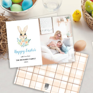 Cartes Pour Fêtes Annuelles Photo de lapin de Pâques heureux