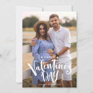 Cartes Pour Fêtes Annuelles Photo de l'Heureuse Sainte-Valentin blanc