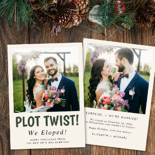 Cartes Pour Fêtes Annuelles Photo de mariage secret drôle Noël