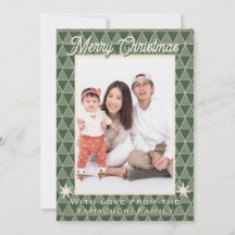 Photo de Noël à motif Uroko japonais 