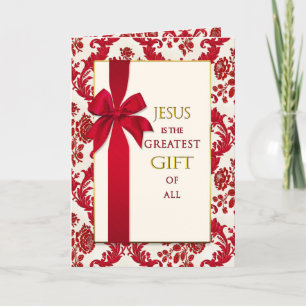 Cartes Pour Fêtes Annuelles Photo de Noël Christian Greatest Gift