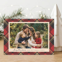 Photo de Noël classique moderne rouge et noir à ca