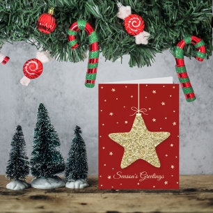Cartes Pour Fêtes Annuelles Photo de Noël de l'ornement moderne Star