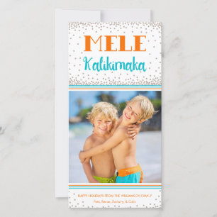 Cartes Pour Fêtes Annuelles Photo de Noël de Mele Kalikimaka