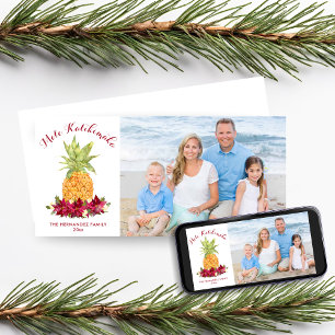 Cartes Pour Fêtes Annuelles Photo de Noël de Mele Kalikimaka