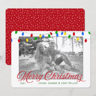 Cartes Pour Fêtes Annuelles Photo de Noël des Fêtes modernes