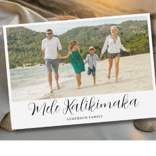Cartes Pour Fêtes Annuelles Photo de Noël hawaïen Mele Kalikimaka