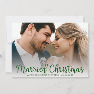 Cartes Pour Fêtes Annuelles Photo de Noël Marié
