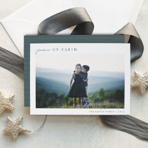 Cartes Pour Fêtes Annuelles Photo de Noël minimaliste moderne