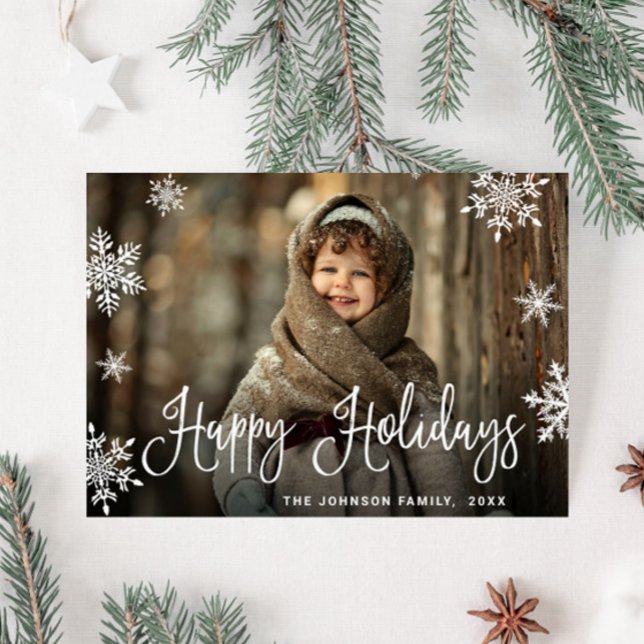 Cartes Pour Fêtes Annuelles PHOTO de Noël moderne Salutation (Créateur téléchargé)