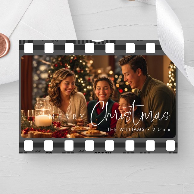 Cartes Pour Fêtes Annuelles Photo de Noël personnalisée (Personalized Unique Christmas Photo Holiday Card)