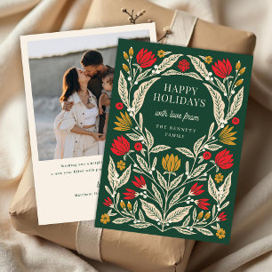 Cartes Pour Fêtes Annuelles Photo de Noël populaire moderne et élégante
