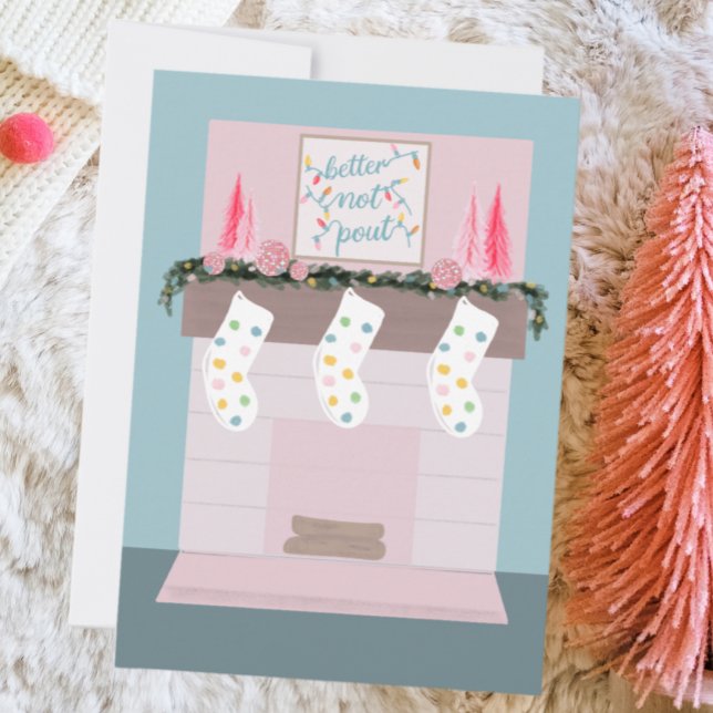 Cartes Pour Fêtes Annuelles Photo de Noël rose disco amusant (Créateur téléchargé)