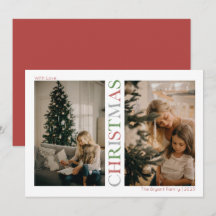 Photo de Noël rouge scintillant