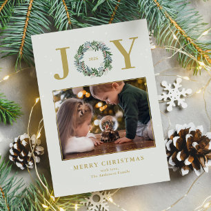 Cartes Pour Fêtes Annuelles Photo de Noël Wreath