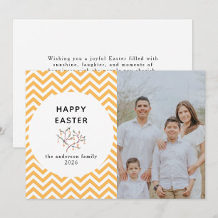 Cartes Pour Fêtes Annuelles Photo de Pâques élégant moderne motif Joyeuses Pâq