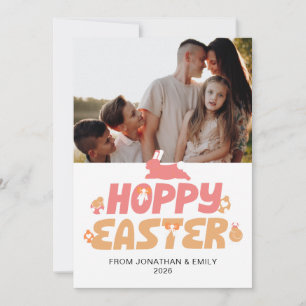 Cartes Pour Fêtes Annuelles Photo de Pâques élégant simple motif moderne Joyeu