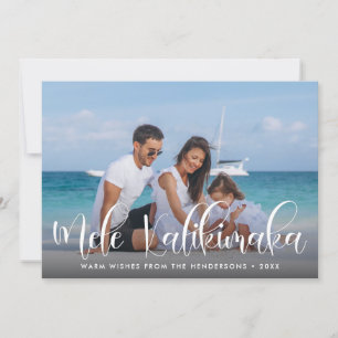 Cartes Pour Fêtes Annuelles Photo de vacances de Mele Kalikimaka Hawaiian