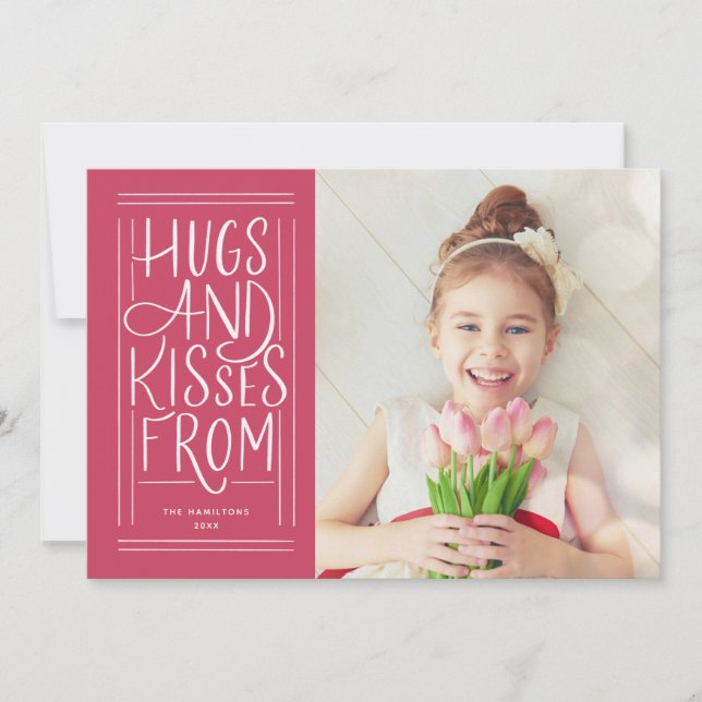 Cartes Pour Fêtes Annuelles Photo de Valentine de Hugs and Kisses (Devant)