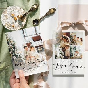 Cartes Pour Fêtes Annuelles Photo Décontractée moderne tendance Noël