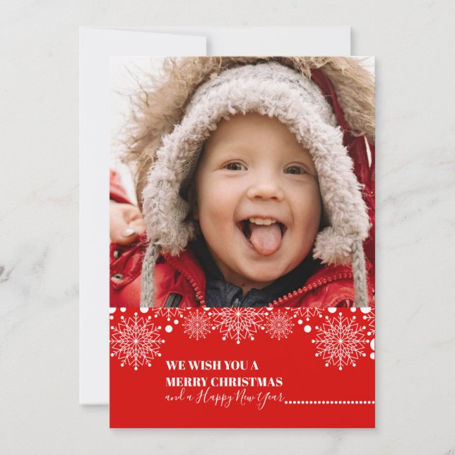 Cartes Pour Fêtes Annuelles Photo des Fêtes de Noël (Devant)