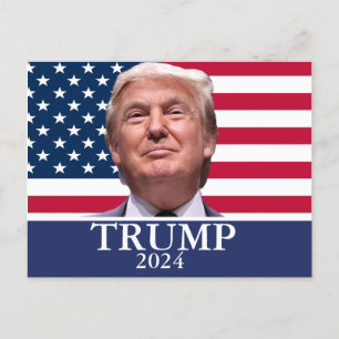 Cartes Pour Fêtes Annuelles Photo Donald Trump - Président 2024
