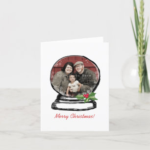 Cartes Pour Fêtes Annuelles Photo du Globe des neiges de Noël
