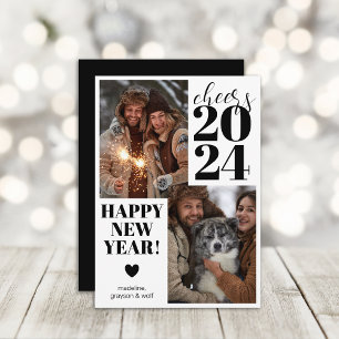 Cartes Pour Fêtes Annuelles Photo du Nouvel An de la marque Modern Cheers