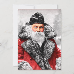 Cartes Pour Fêtes Annuelles Photo du Père Noël vintage