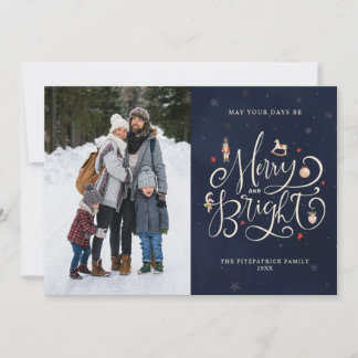 Cartes Pour Fêtes Annuelles Photo élégant à l'écriture manuscrite avec un thèm