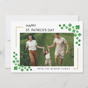 Cartes Pour Fêtes Annuelles Photo élégant de luxe pour la Saint-Patrick chance
