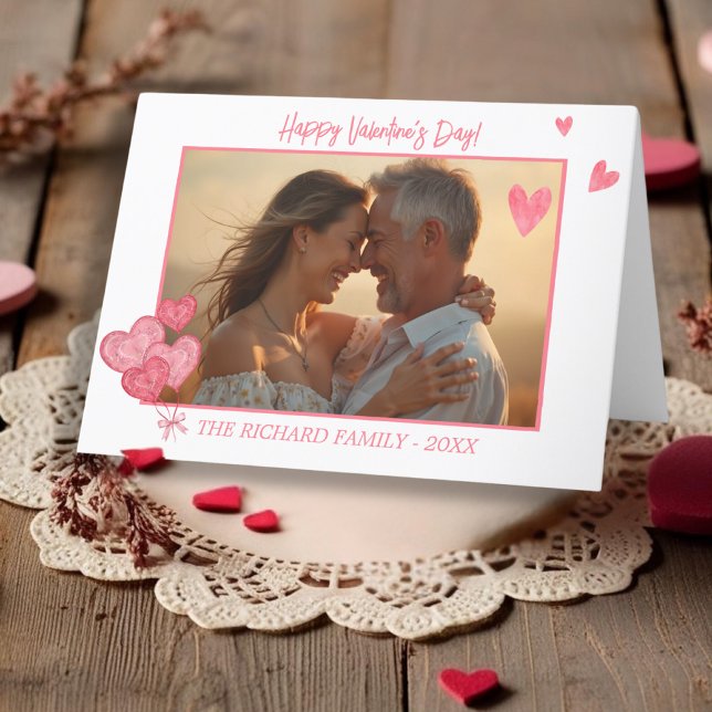 Cartes Pour Fêtes Annuelles Photo élégante dans les tons romantiques (Elegant Photo in Romantic Tones Holiday Card)