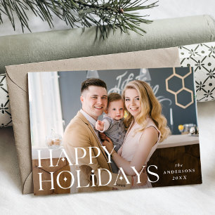 Cartes Pour Fêtes Annuelles Photo empilée de Joyeuses Fêtes