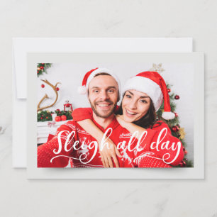 Cartes Pour Fêtes Annuelles Photo en couple Salutation de vacances amusante
